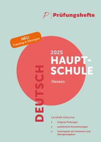 Vorderes Coverbild Prüfungsheft & Training - 2025 Deutsch Hauptschule – Hessen – Original-Prüfungen und Lösungen