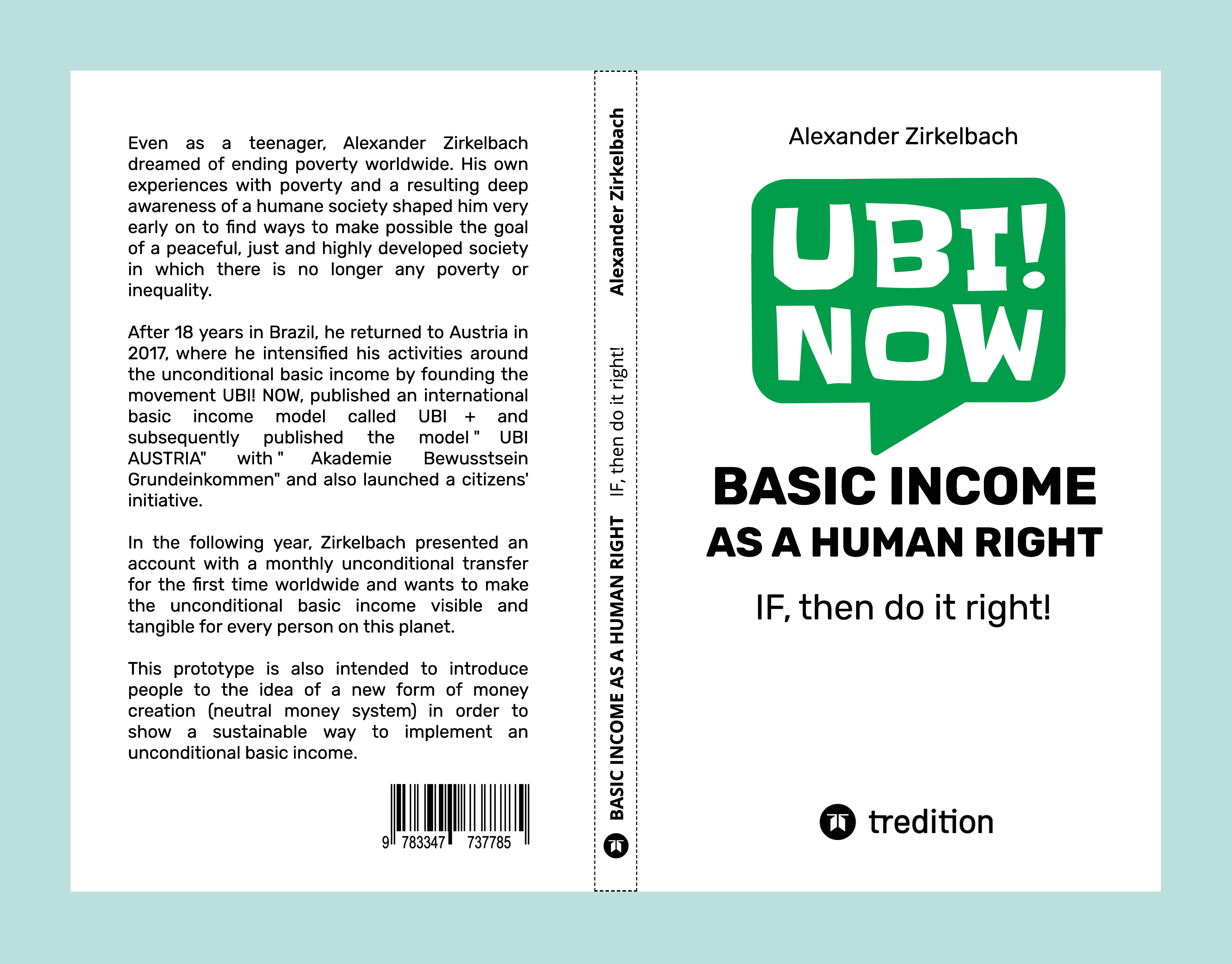 Gesamtes Coverbild BASIC INCOME AS A HUMAN RIGHT - IF, then do it right!