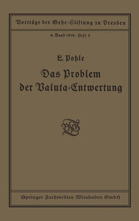 Vorderes Coverbild Das Problem der Valuta-Entwertung