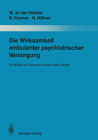 Vorderes Coverbild Die Wirksamkeit ambulanter psychiatrischer Versorgung