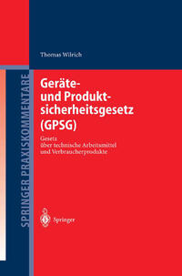 Vorderes Coverbild Geräte- und Produktsicherheitsgesetz (GPSG)