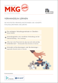 Vorderes Coverbild MkG-Magazin Spezial: Verhandeln lernen