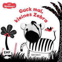 Vorderes Coverbild Kontrastbuch für Babys mit Fingerpuppe: Guck mal, kleines Zebra
