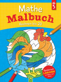 Vorderes Coverbild Mathe Malbuch