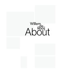Vorderes Coverbild Willem de Rooij. About