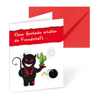 Vorderes Coverbild Schwarzer Humor - Mini-Geschenkkarte mit Kuvert