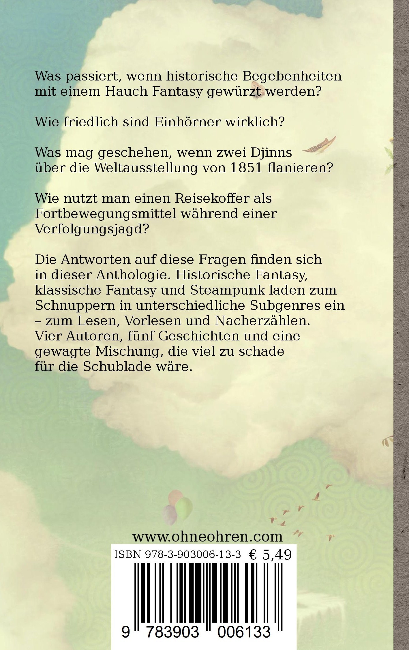 Rückseitencover Fantasy-Lesebuch 1
