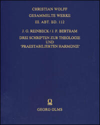Vorderes Coverbild Drei Schriften zur Theologie und 'Praestabilierten Harmonie'