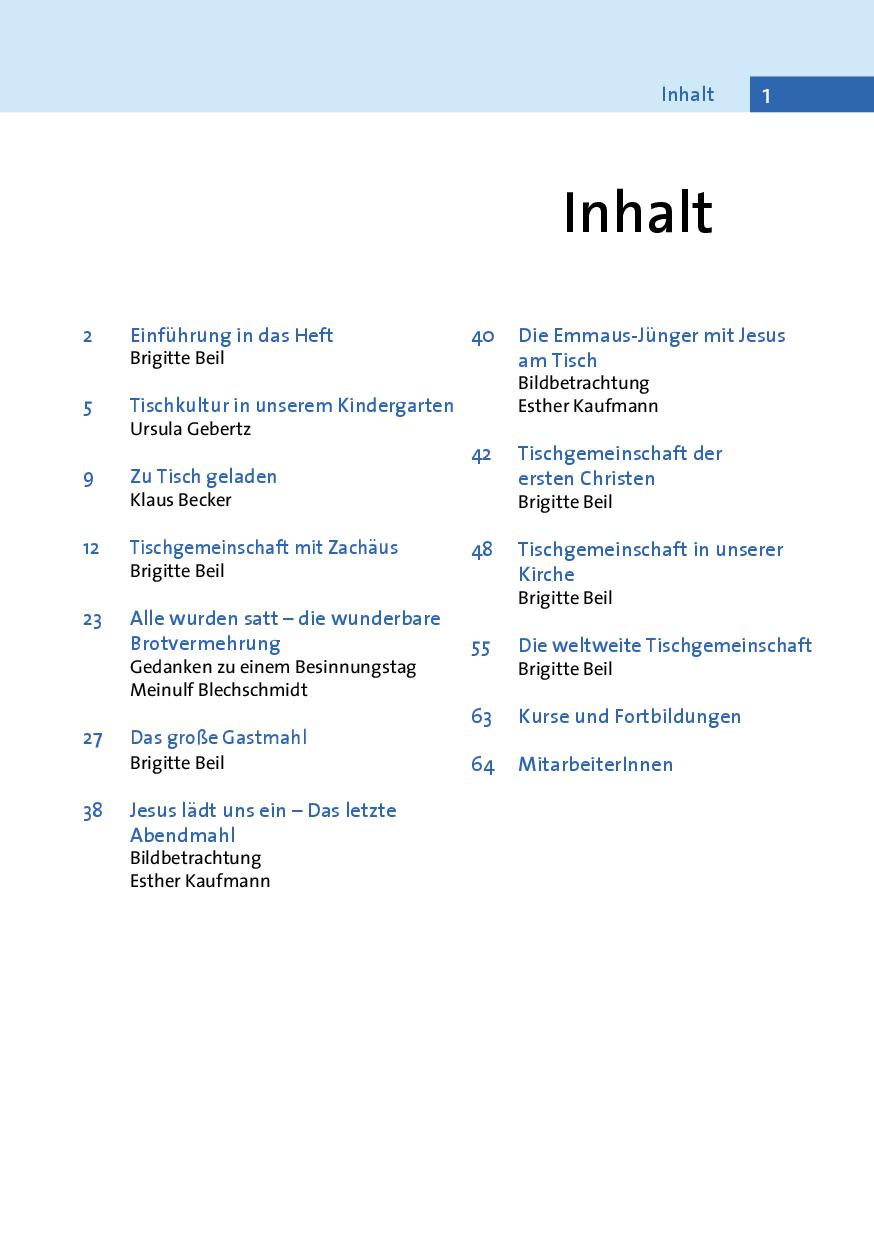 Beispielinhalt (Bild) Gemeinsam am Tisch