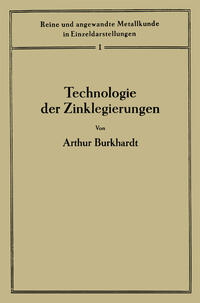 Vorderes Coverbild Technologie der Zinklegierungen