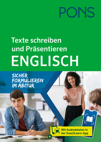 Vorderes Coverbild PONS Texte schreiben und Präsentieren Englisch