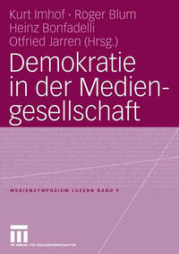 Vorderes Coverbild Demokratie in der Mediengesellschaft