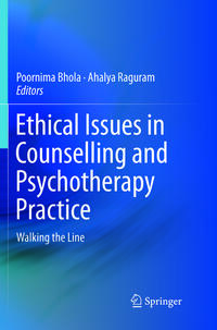 Vorderes Coverbild Ethical Issues in Counselling and Psychotherapy Practice
