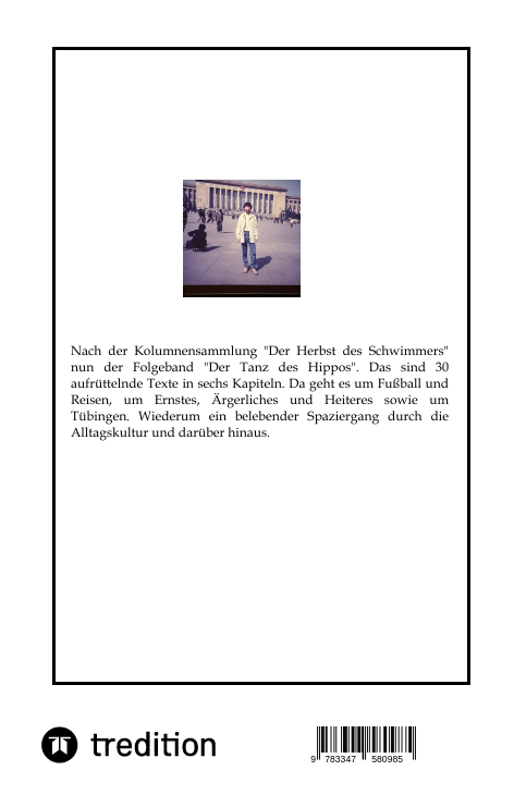 Rückseitencover Der Tanz des Hippos