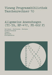 Vorderes Coverbild Allgemeine Anwendungen (TI-59, HP-41 C, FX-602 P)