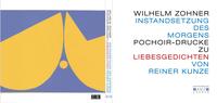 Vorderes Coverbild INSTANDSETZUNG DES MORGENS POCHOIR-DRUCKE ZU LIEBESGEDICHTEN VON REINER KUNZE