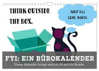 Vorderes Coverbild FYI: Ein Bürokalender - Dieser Kalender bringt endlich PS auf die Straße (Wandkalender 2025 DIN A4 quer), CALVENDO Monatskalender