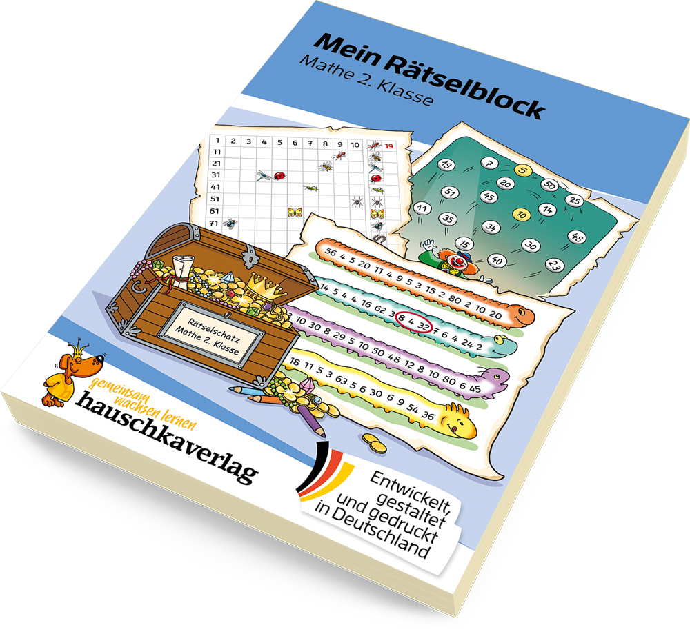 Beispielinhalt (Bild) Mein Rätselblock Mathe 2. Klasse