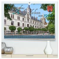 Vorderes Coverbild Historisches Aschersleben um 1900 – Kolorierte Schwarzweißfotos (hochwertiger Premium Wandkalender 2025 DIN A2 quer), Kunstdruck in Hochglanz