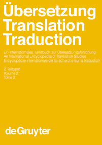 Vorderes Coverbild Übersetzung - Translation - Traduction. 2. Teilband