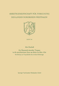 Vorderes Coverbild Der Einmarsch deutscher Truppen in die entmilitarisierte Zone am Rhein im März 1936