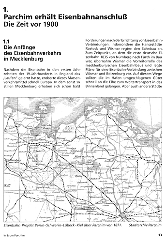 Beispielinhalt (Bild) Eisenbahnen in & um Parchim