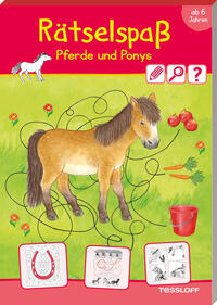Vorderes Coverbild Rätselspaß Pferde & Ponys. Ab 6 Jahren