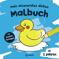 Vorderes Coverbild Mein allererstes dickes Malbuch (Badeente)