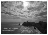 Vorderes Coverbild Stille Momente in Schwarz-Weiss (Wandkalender 2025 DIN A3 quer), CALVENDO Monatskalender