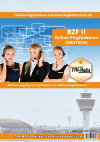 Vorderes Coverbild Online Flugfunkkurs BZF II (DE) Lizenz-Aktivierungskey