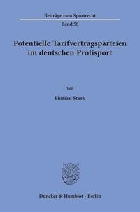 Vorderes Coverbild Potentielle Tarifvertragsparteien im deutschen Profisport.