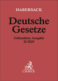 Vorderes Coverbild Deutsche Gesetze Gebundene Ausgabe II/2025