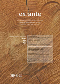 Vorderes Coverbild ex/ante 1/2018 Alter