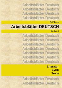 Vorderes Coverbild Arbeitsblätter DEUTSCH