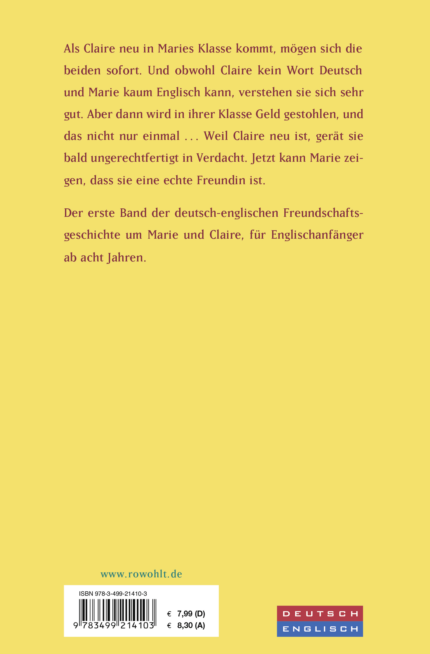 Rückseitencover Hello Marie - alles okay?
