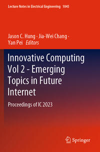 Vorderes Coverbild Innovative Computing Vol 2 - Emerging Topics in Future Internet