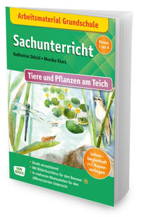Vorderes Coverbild Arbeitsmaterial Grundschule. Sachunterricht: Tiere und Pflanzen am Teich.