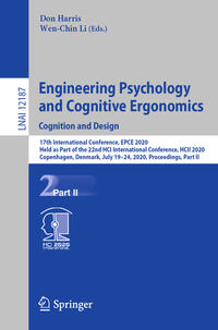 Vorderes Coverbild Engineering Psychology and Cognitive Ergonomics. Cognition and Design