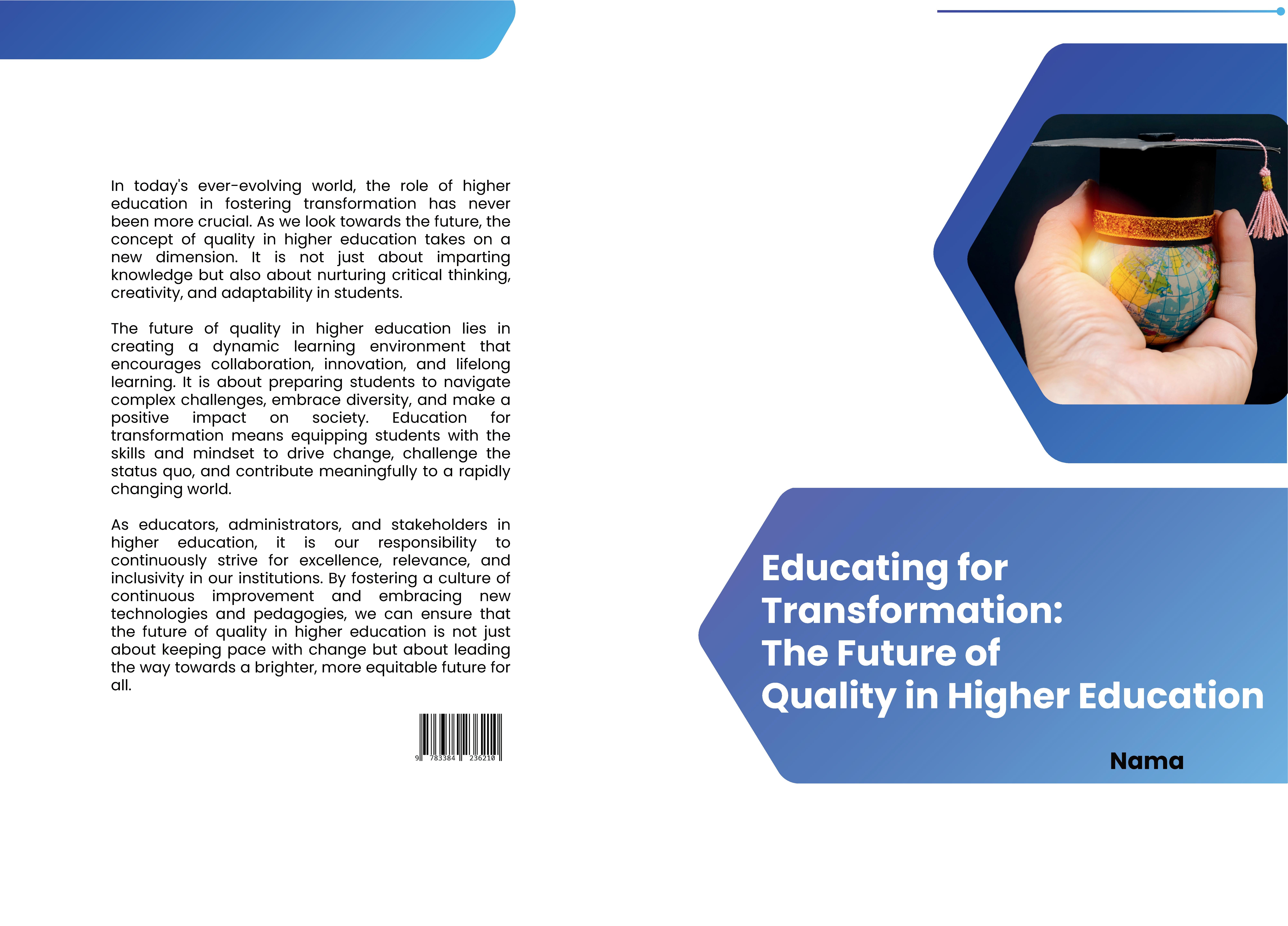 Gesamtes Coverbild Educating for Transformation: The Future of Quality in Higher Education