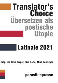 Vorderes Coverbild Translator's Choice. Übersetzen als poetische Utopie