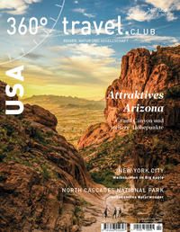 Vorderes Coverbild 360° USA - Ausgabe Winter/Frühjahr 2/2021