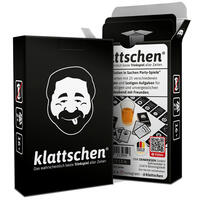 Vorderes Coverbild DENKRIESEN - klattschen® - Trinkspiel - SPIELKARTENKARTON "Das wahrscheinlich beste Trinkspiel aller Zeiten"