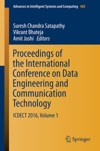 Vorderes Coverbild Proceedings of the International Conference on Data Engineering and Communication Technology