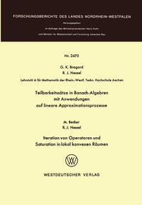 Vorderes Coverbild Teilbarkeitssätze in Banach-Algebren mit Anwendungen auf lineare Approximationsprozesse