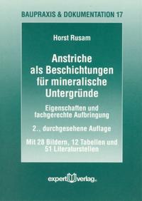 Vorderes Coverbild Anstriche als Beschichtungen für mineralische Untergründe