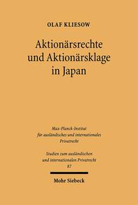 Vorderes Coverbild Aktionärsrechte und Aktionärsklage in Japan