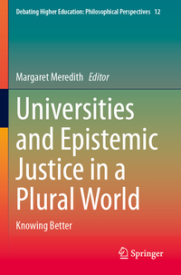 Vorderes Coverbild Universities and Epistemic Justice in a Plural World