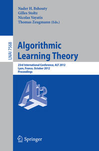 Vorderes Coverbild Algorithmic Learning Theory