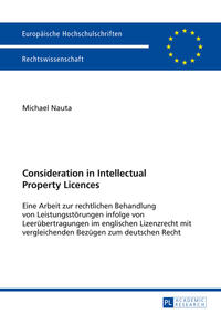 Vorderes Coverbild Consideration in Intellectual Property Licences