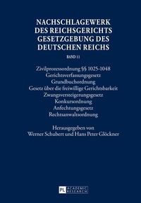 Vorderes Coverbild Nachschlagewerk des Reichsgerichts – Gesetzgebung des Deutschen Reichs